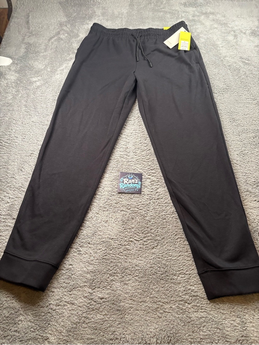 all in motion Black Men's Fleece Jogger Pants